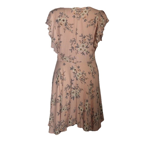 Alter’d State Feminine Floral wrap short sleeve Boho Dress Romantic Fairy Sz L - Picture 5 of 12